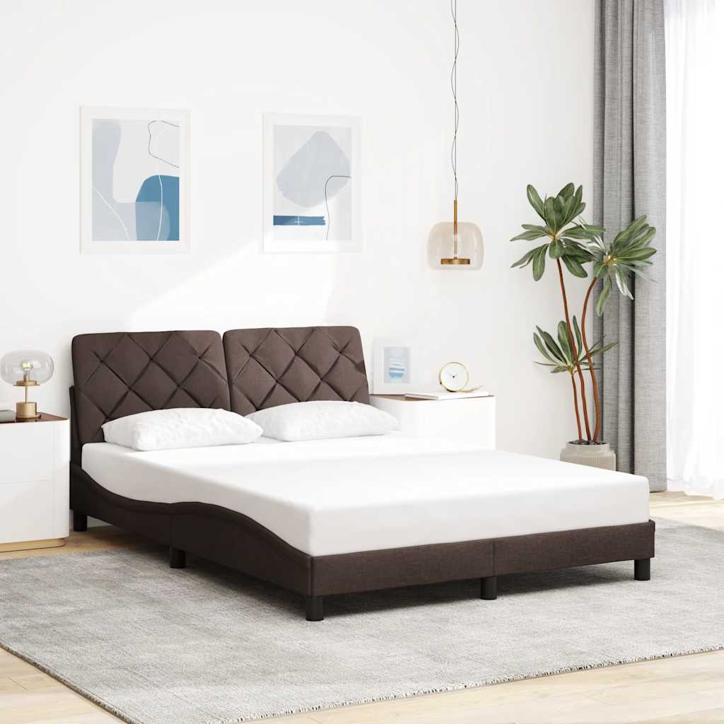 Okvir kreveta s LED-om bez madraca 120 x 200 cm od tkanine