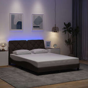 Okvir kreveta s LED-om bez madraca 120 x 200 cm od tkanine