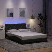 Okvir kreveta s LED-om bez madraca 140 x 200 cm od tkanine