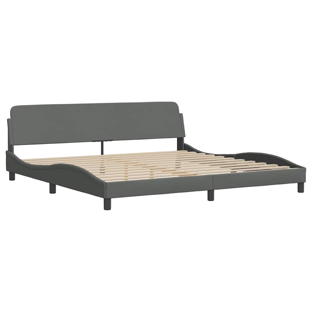 Okvir kreveta s LED-om bez madraca 200x200 cm od tkanine