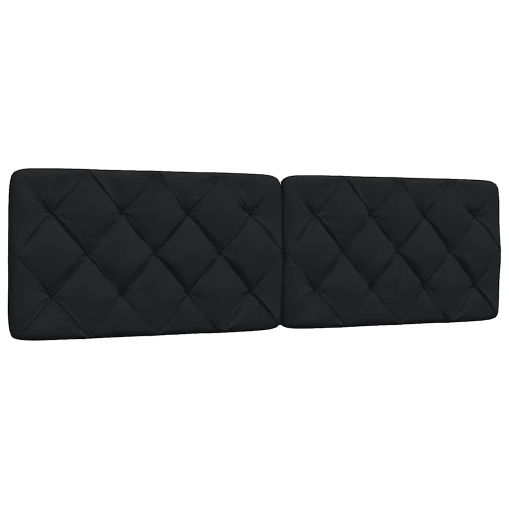 Krevet s madracem crni 180x200 cm od tkanine