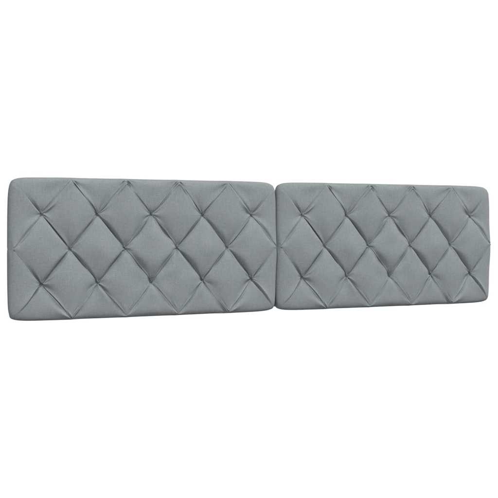 Krevet s madracem svjetlosivi 200 x 200 cm od tkanine