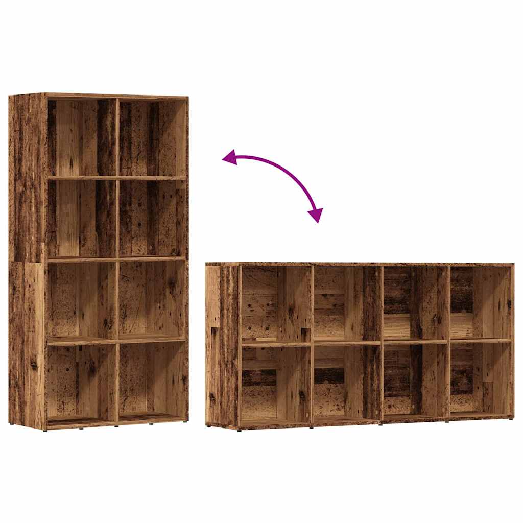 Ormar za knjige staro drvo 66x30x130 cm konstruirano drvo