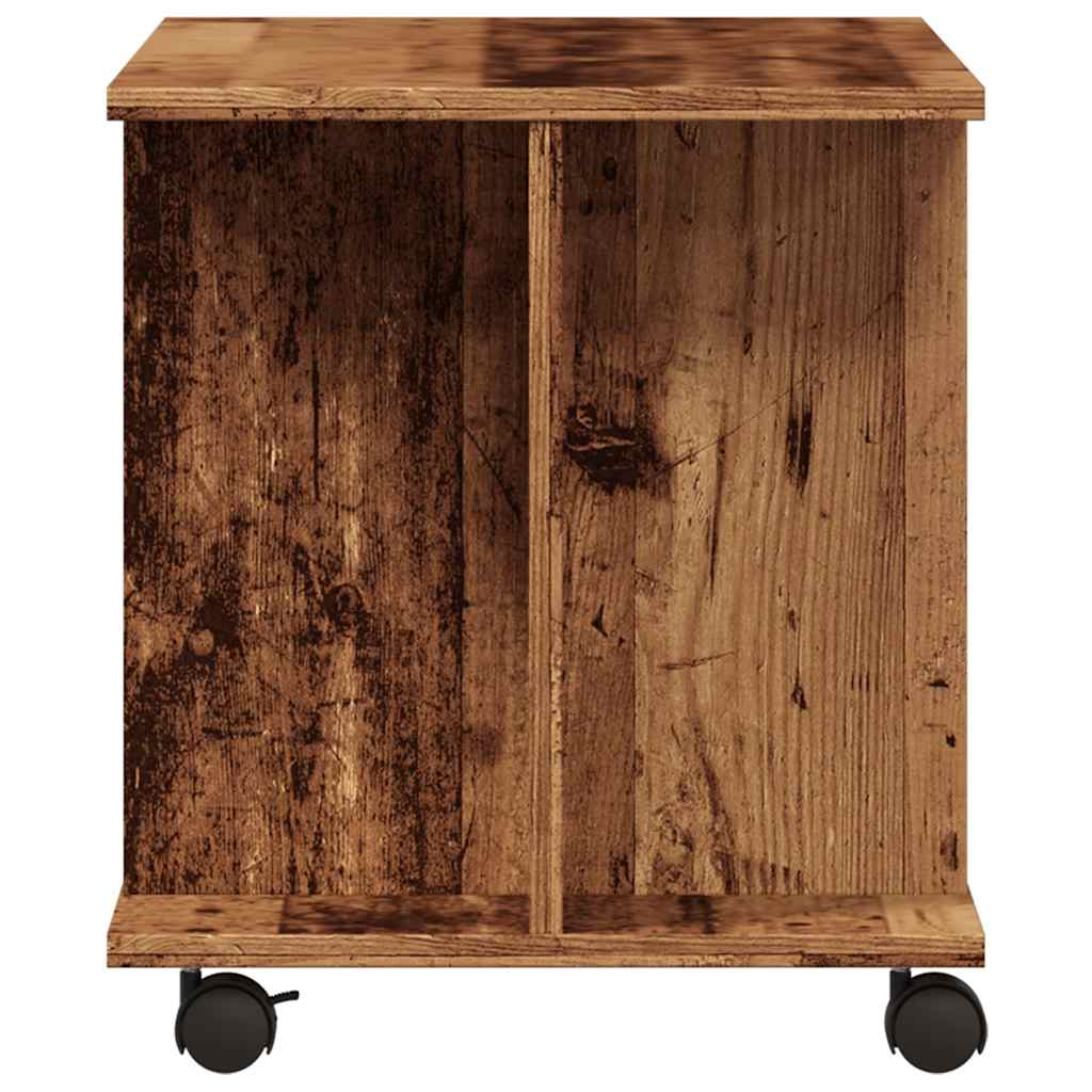 TV ormarić s kotačićima staro drvo 80x40x45cm konstruirano drvo