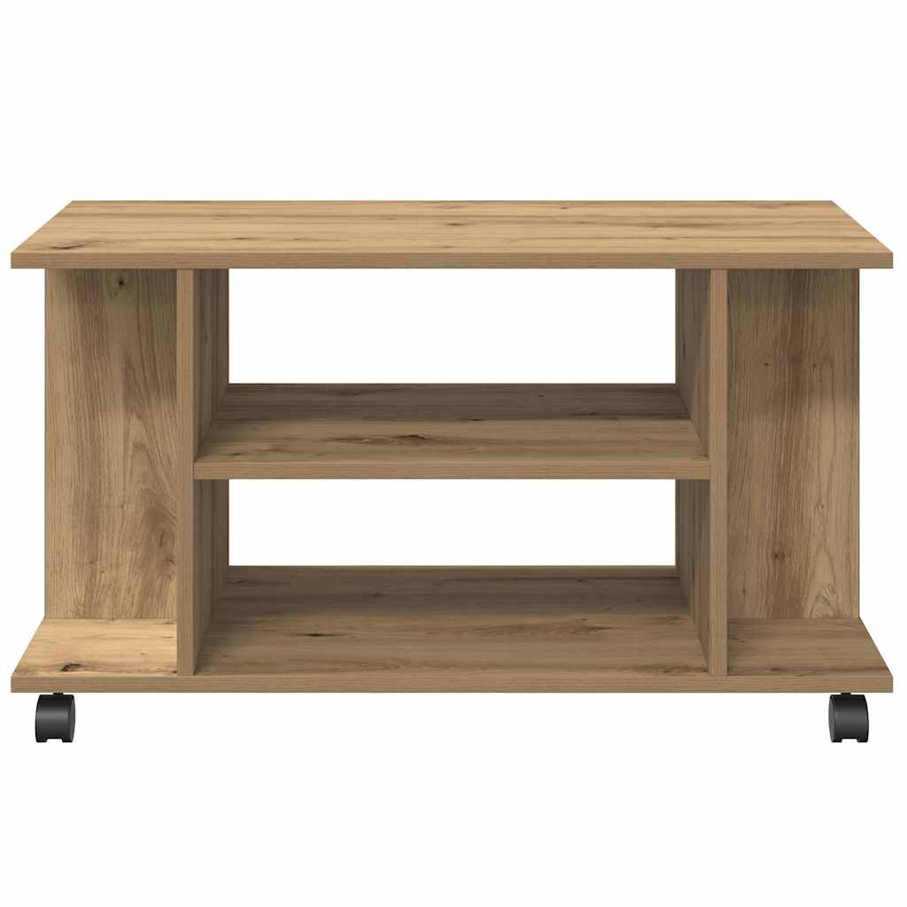 TV ormarić s kotačićima Artisan hrast 80x40x45 cm izrađeno drvo