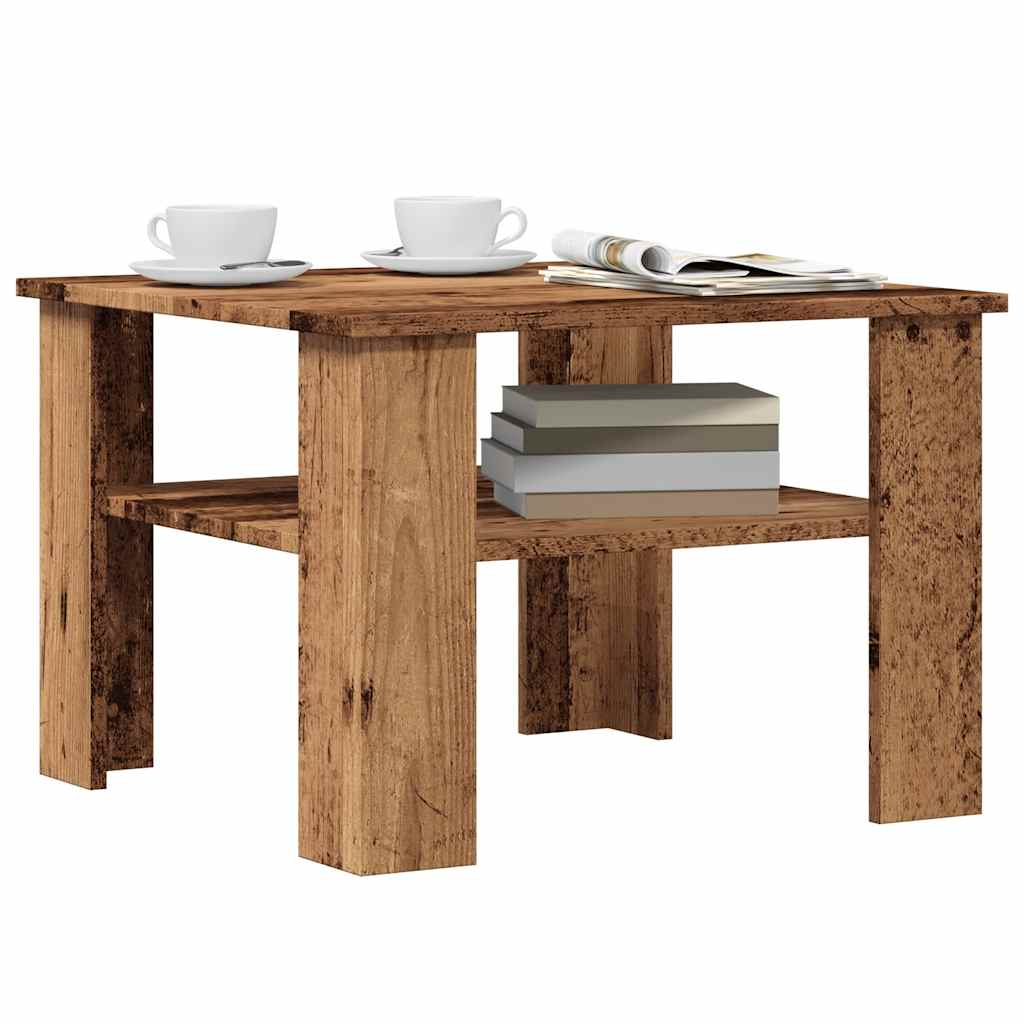Stol za kavu staro drvo 60x60x42 cm konstruirano drvo
