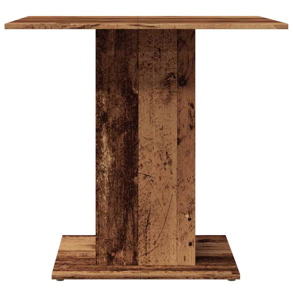 Blagovaonski stol staro drvo 80x80x75 cm konstruirano drvo