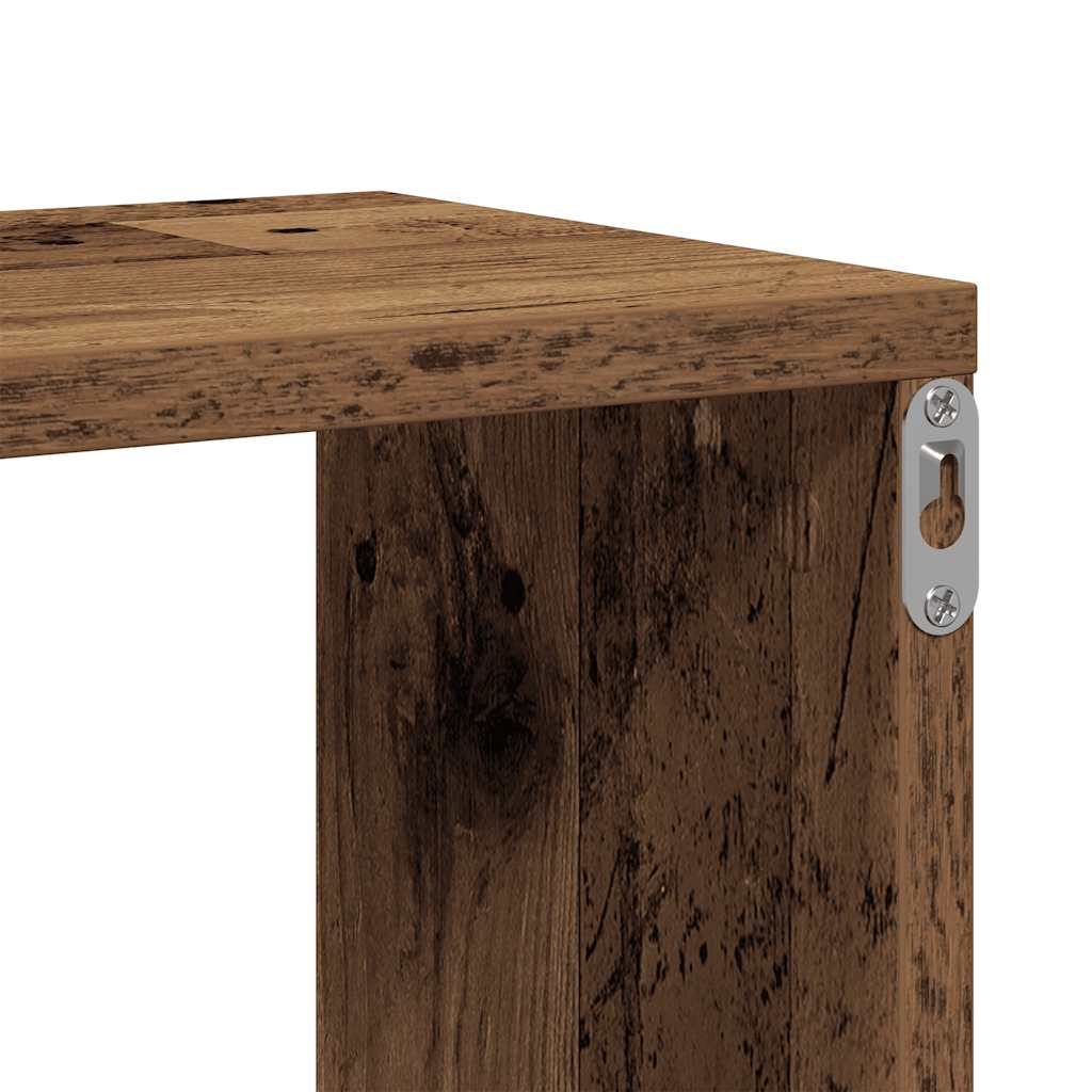 Zidna polica staro drvo 104x20x58,5 cm konstruirano drvo