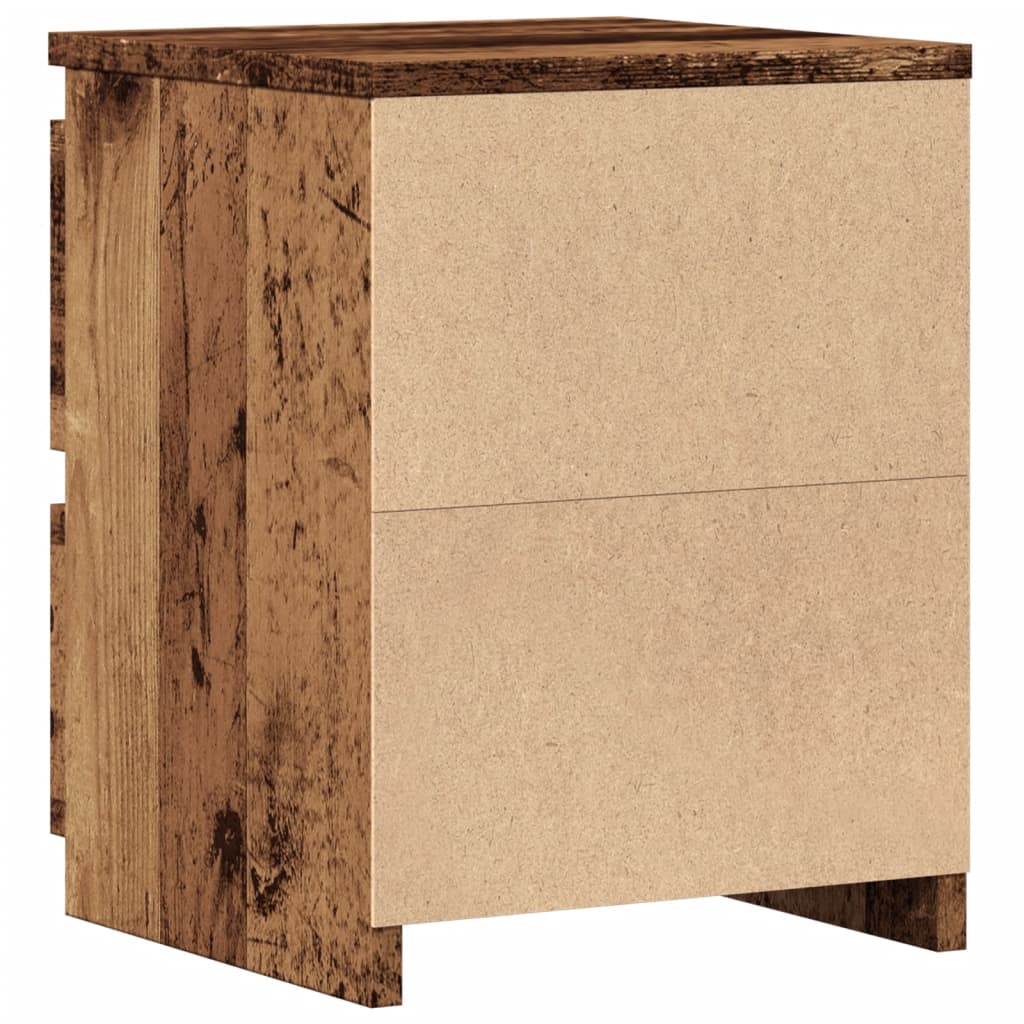 Noćni ormarići 2 kom boja drva 30x30x40 cm konstruirano drvo