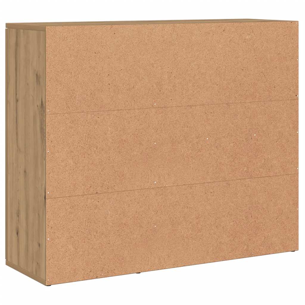 Komoda Artisan hrast 91x29,5x75 cm Inženjersko drvo