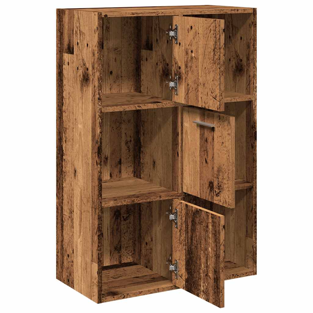 Polica za knjige Staro drvo 60,5x30x90 cm Konstruirano drvo