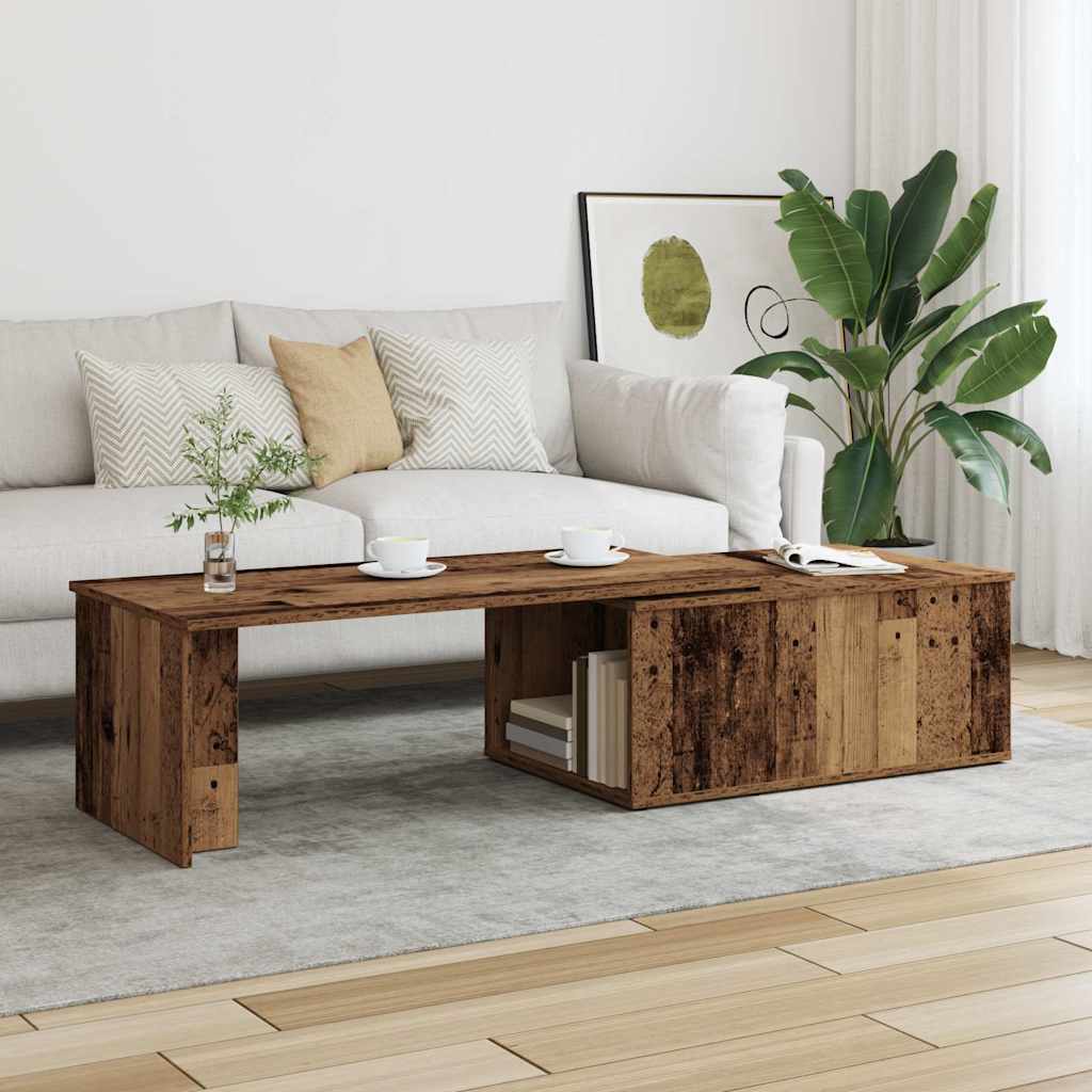 Stol za kavu staro drvo 150x50x35 cm konstruirano drvo
