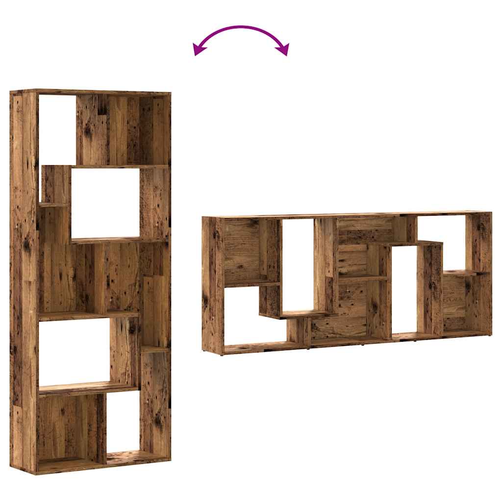 Regal za knjige boja starog drva 67x24x161 cm konstruirano drvo