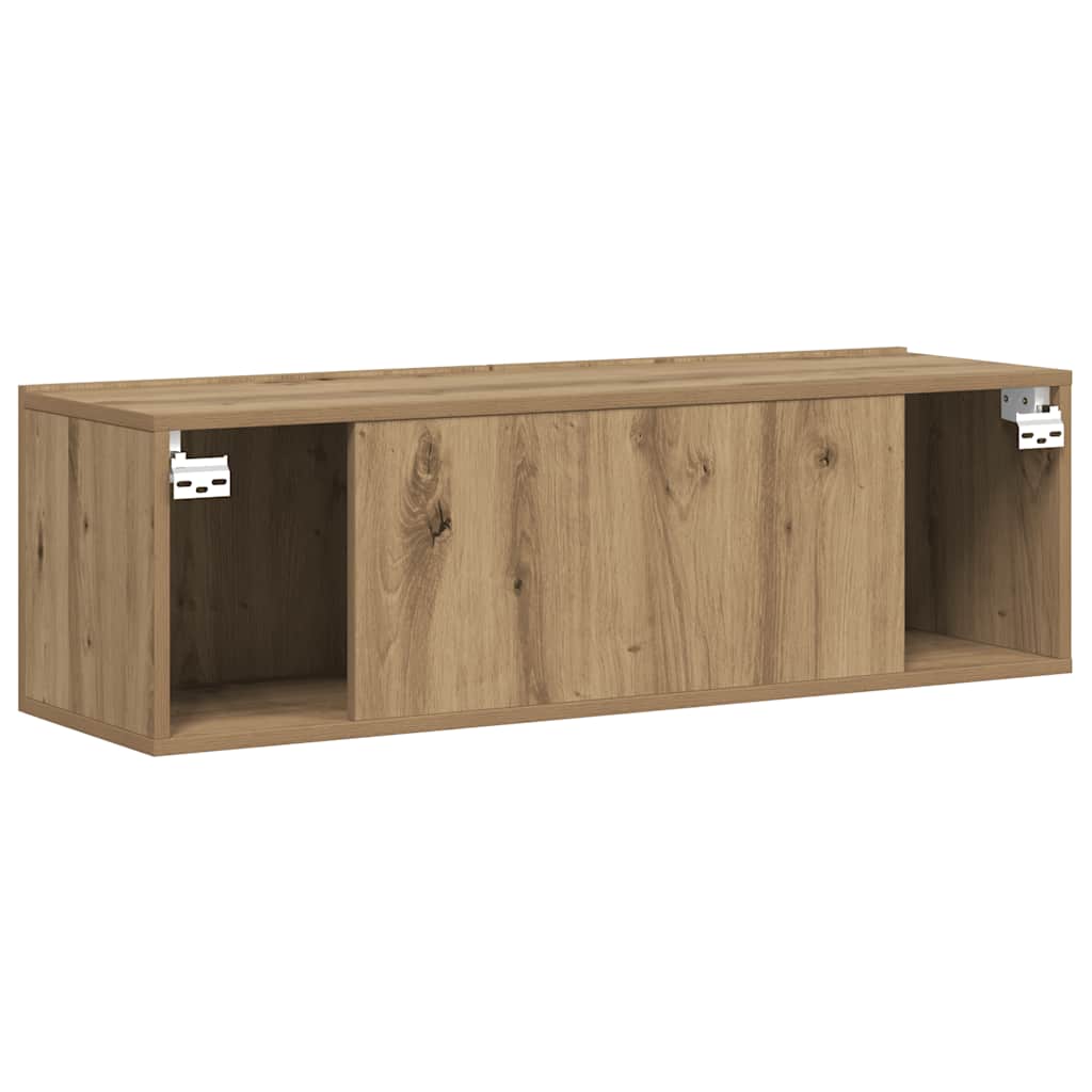 Zidni TV ormarić boja hrasta 100 x 30 x 30 cm konstruirano drvo