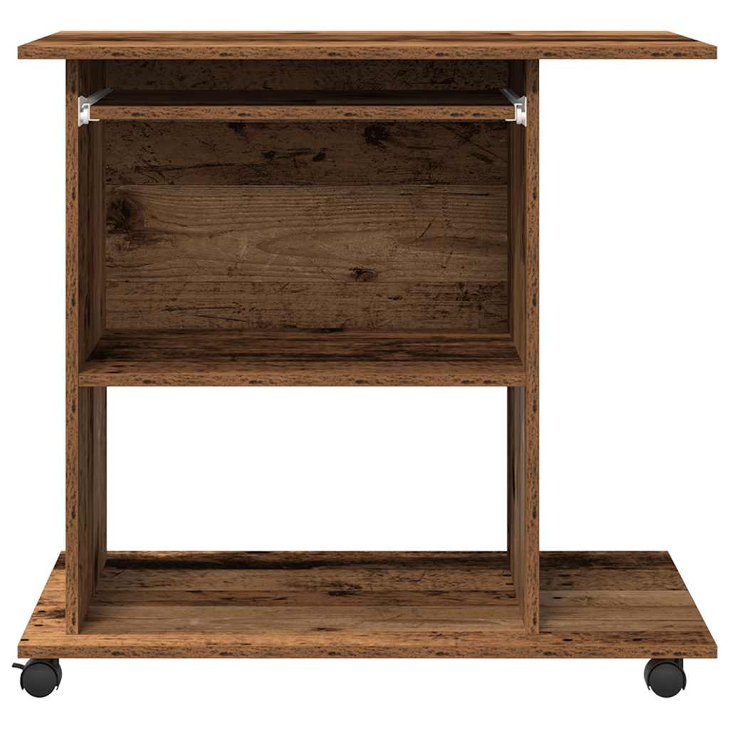 Računalni stol staro drvo 80x50x75 cm konstruirano drvo