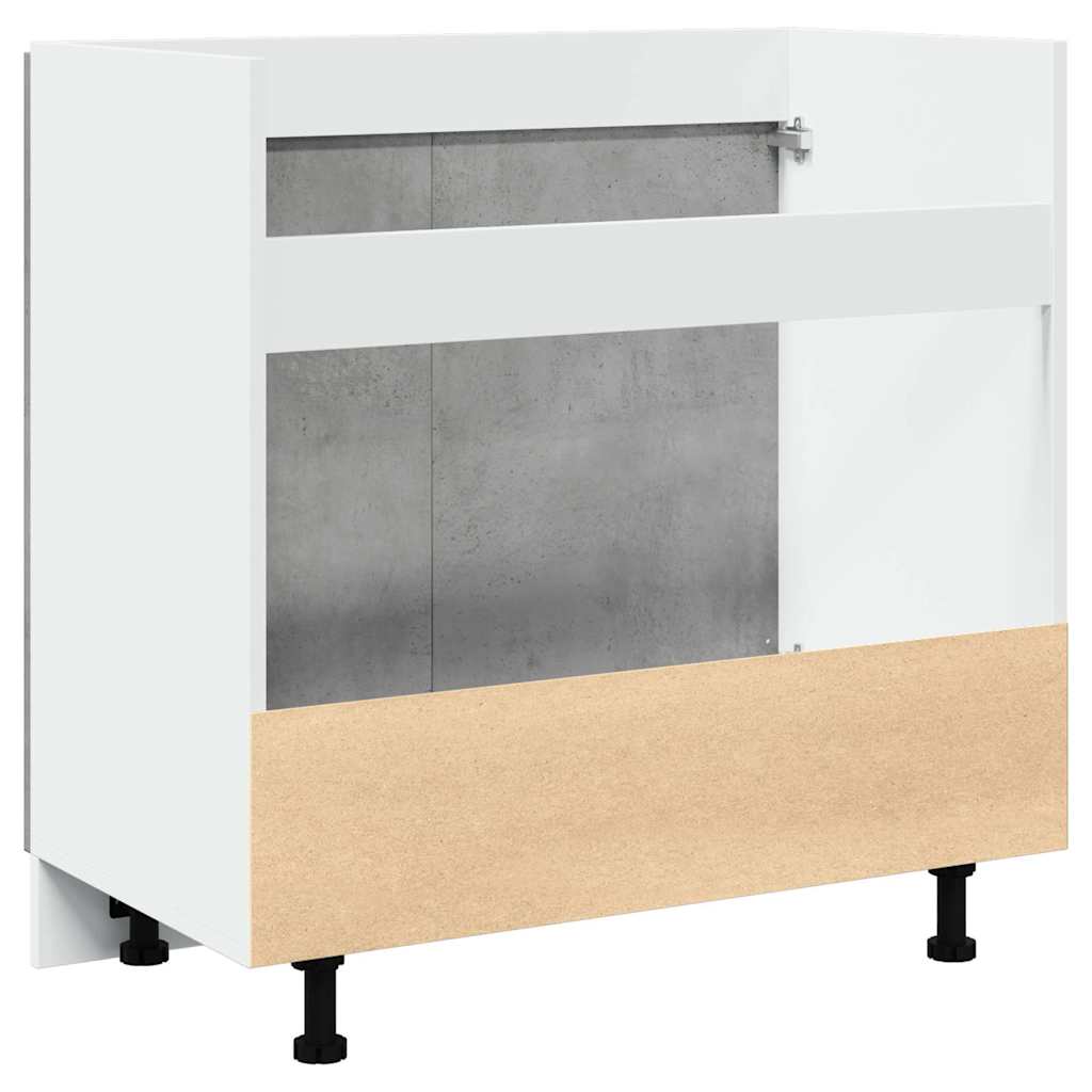Ormarić za sudoper "Lyon" Betonsko sivi 80x46x81,5 cm Konstruirano drvo