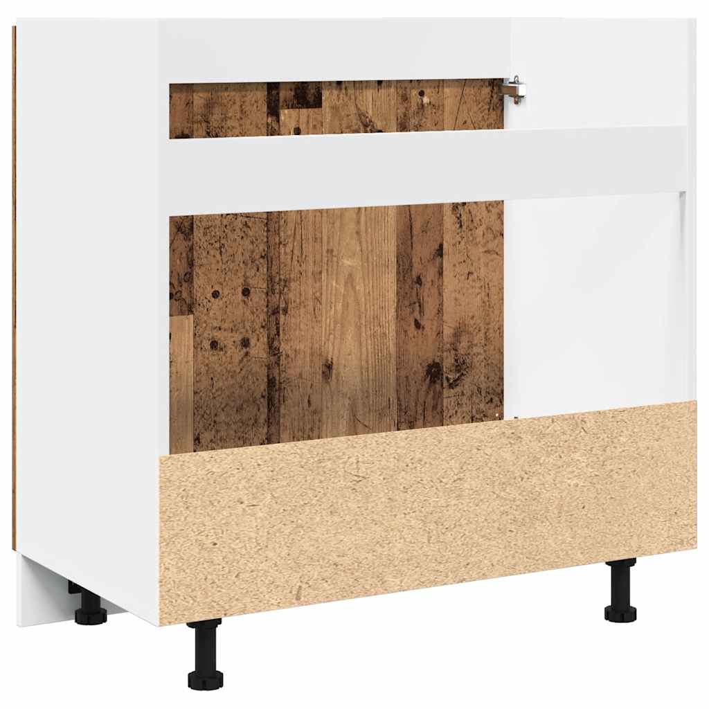 Ormarić za sudoper "Lyon" Staro drvo 80x46x81,5 cm Konstruirano drvo