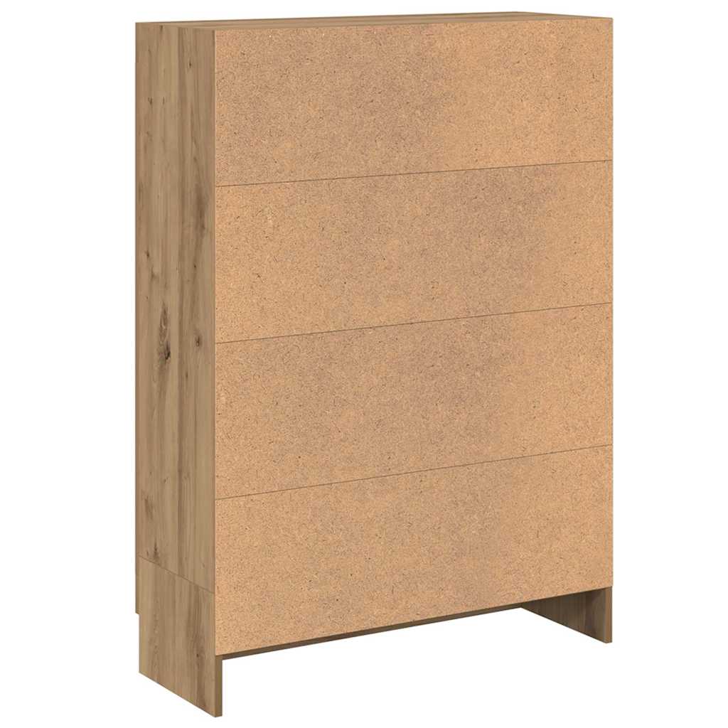 Ormarić za knjige boja hrasta artisana 82,5x30,5x115 cm drveni