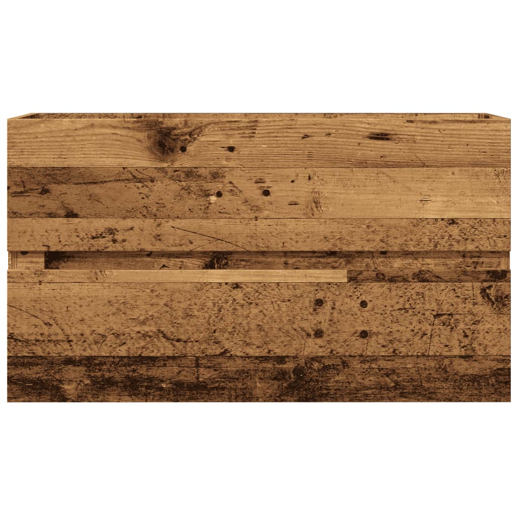 Ormarić za umivaonik boja drva 90x38,5x45 cm konstruirano drvo