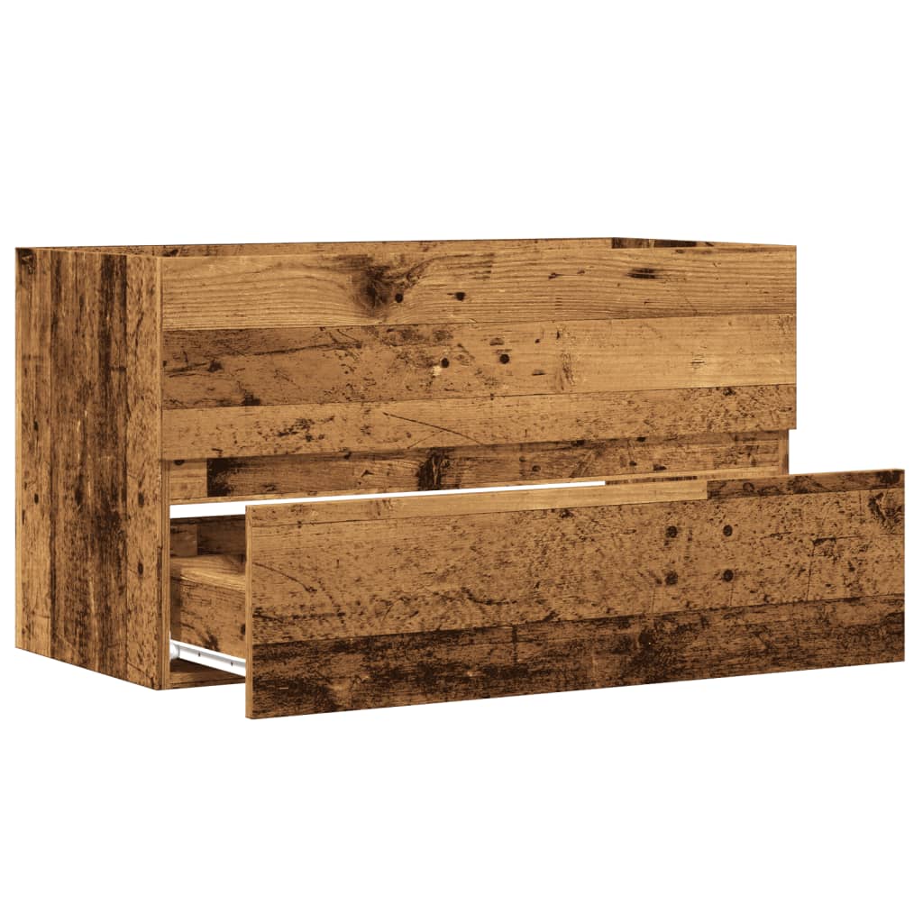 Ormarić za umivaonik boja drva 90x38,5x45 cm konstruirano drvo