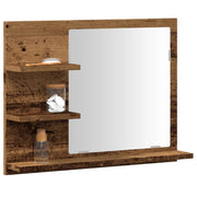 Kupaonski ormarić s ogledalom Old Wood 60x10,5x45 cm