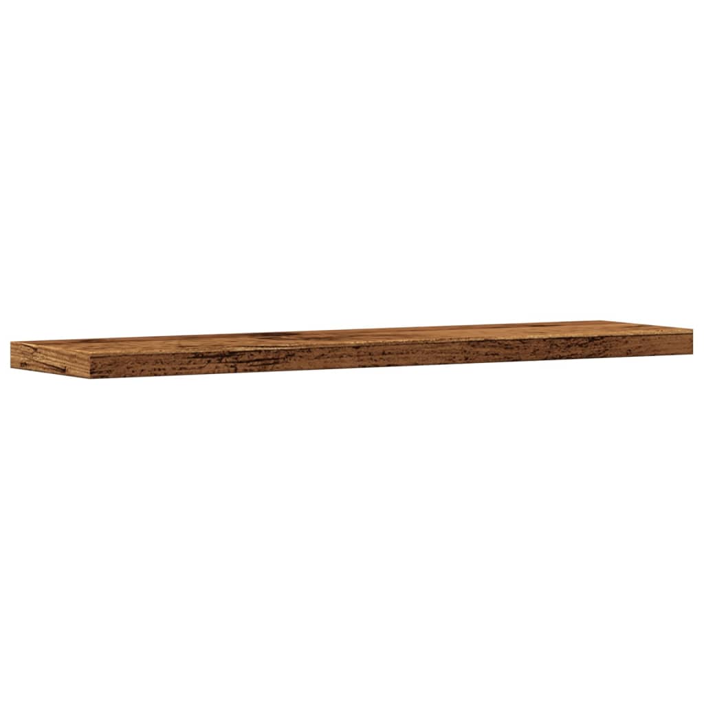 Zidne police 4kom boja staro drvo 40x10x1,5cm konstruirano drvo
