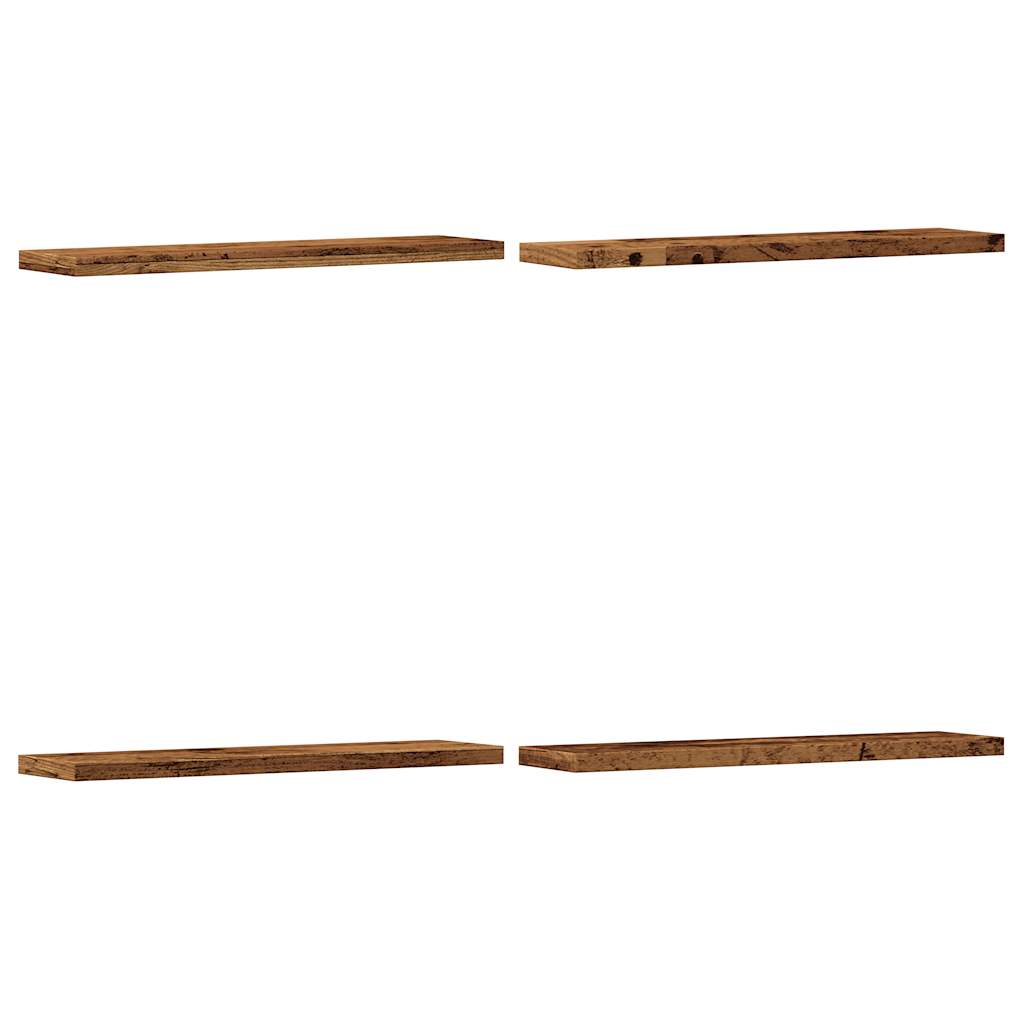 Zidne police 4 kom staro drvo 40x20x1,5 cm konstruirano drvo