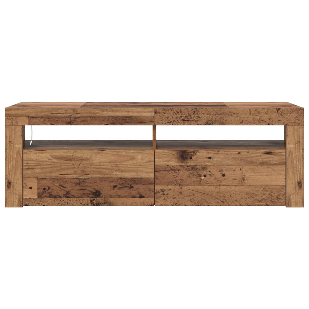 TV ormarić LED boja drva 120x35x40 cm konstruirano drvo