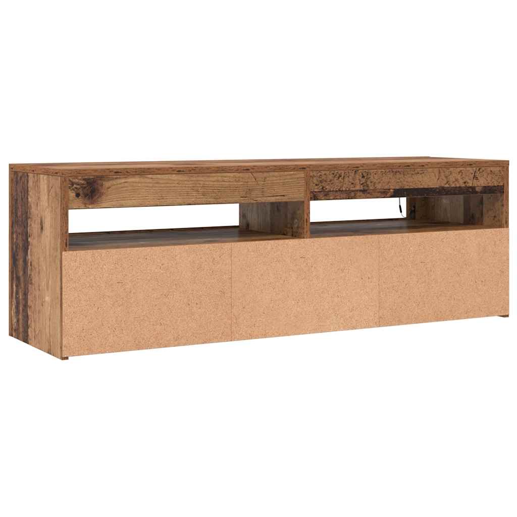 TV ormarić LED boja drva 120x35x40 cm konstruirano drvo