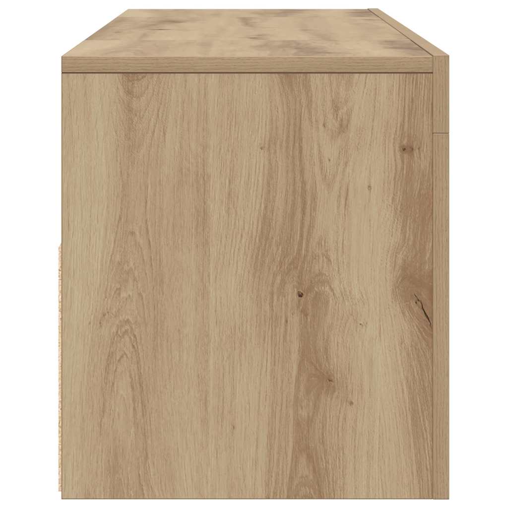 TV ormarić LED boja hrasta 120x35x40 cm konstruirano drvo