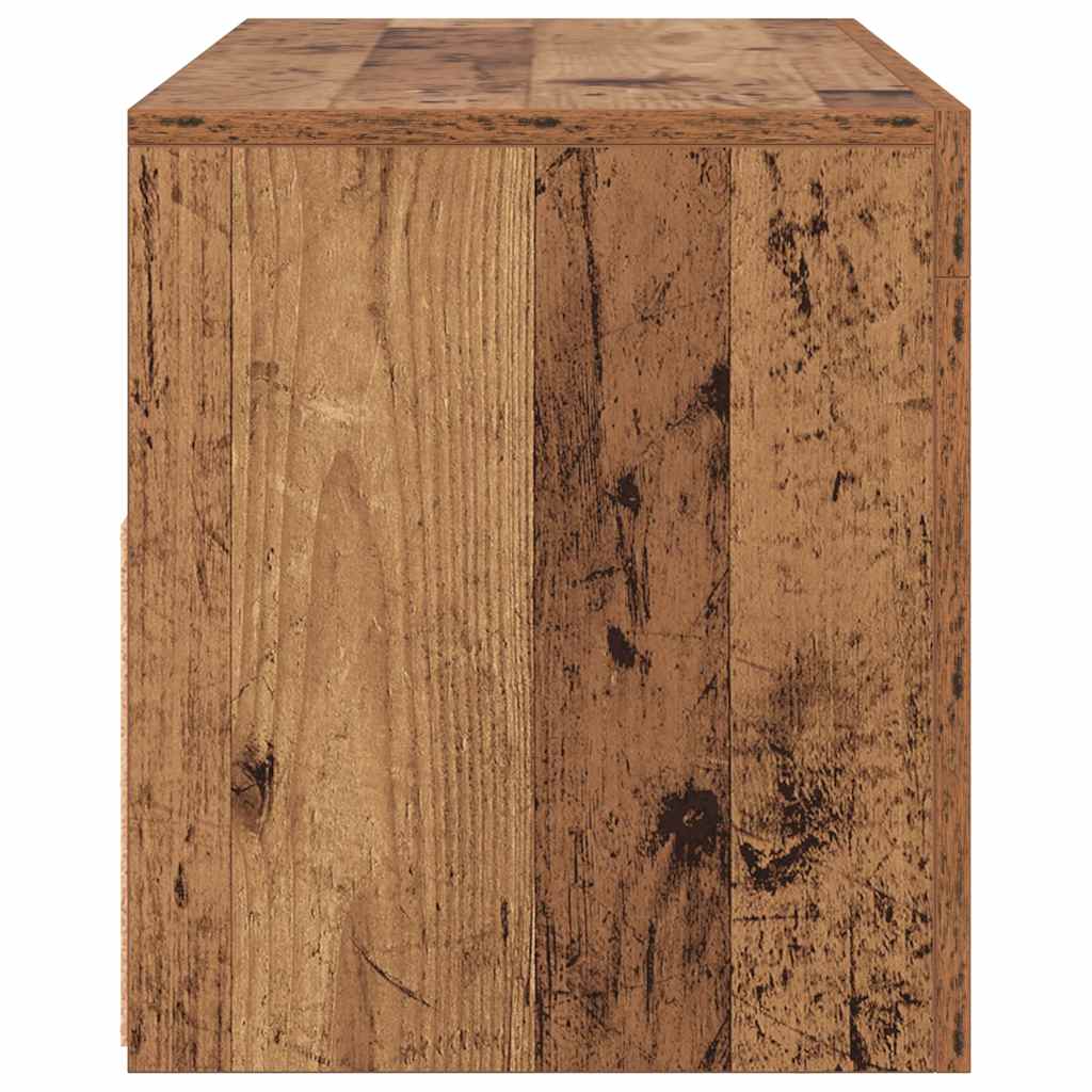 TV ormarić LED boja staro drvo 90x35x40 cm konstruirano drvo