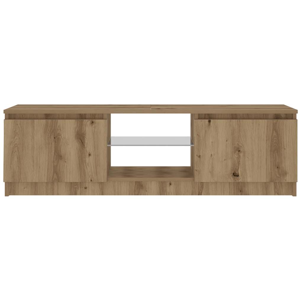TV ormarić LED boja hrasta 120x30x36 cm konstruirano drvo