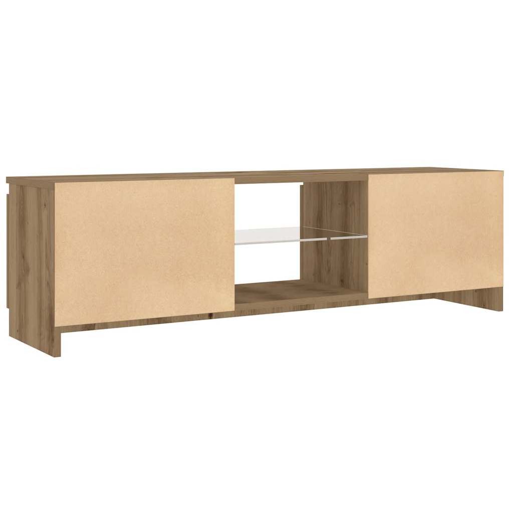 TV ormarić LED boja hrasta 120x30x36 cm konstruirano drvo