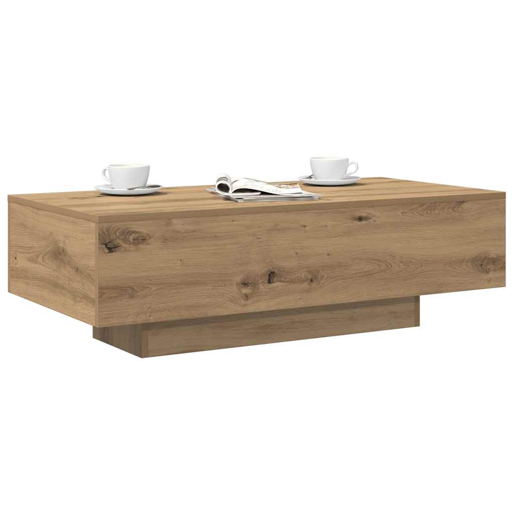 Stolić za kavu boja hrasta 100 x 49,5 x 31 cm konstruirano drvo