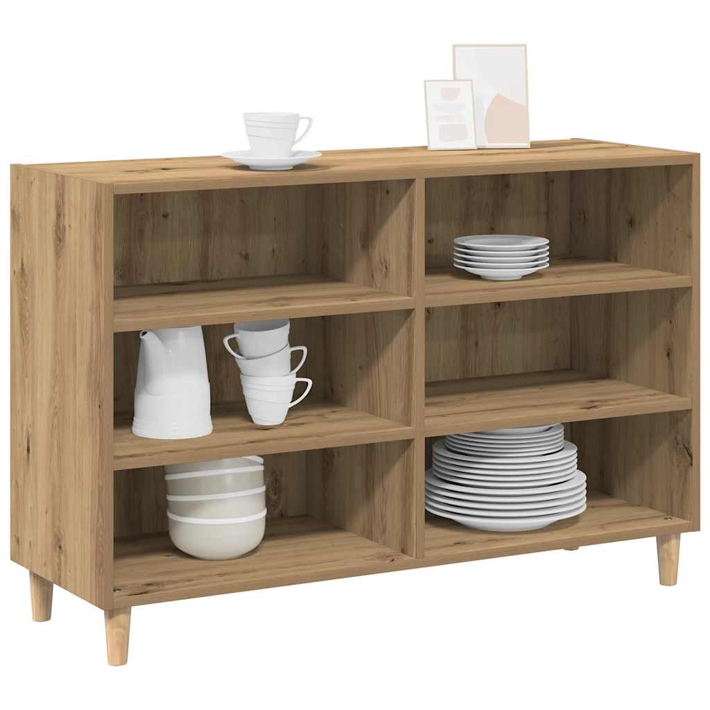Komoda boja hrasta artisan 103,5 x 35 x 70 cm konstruirano drvo