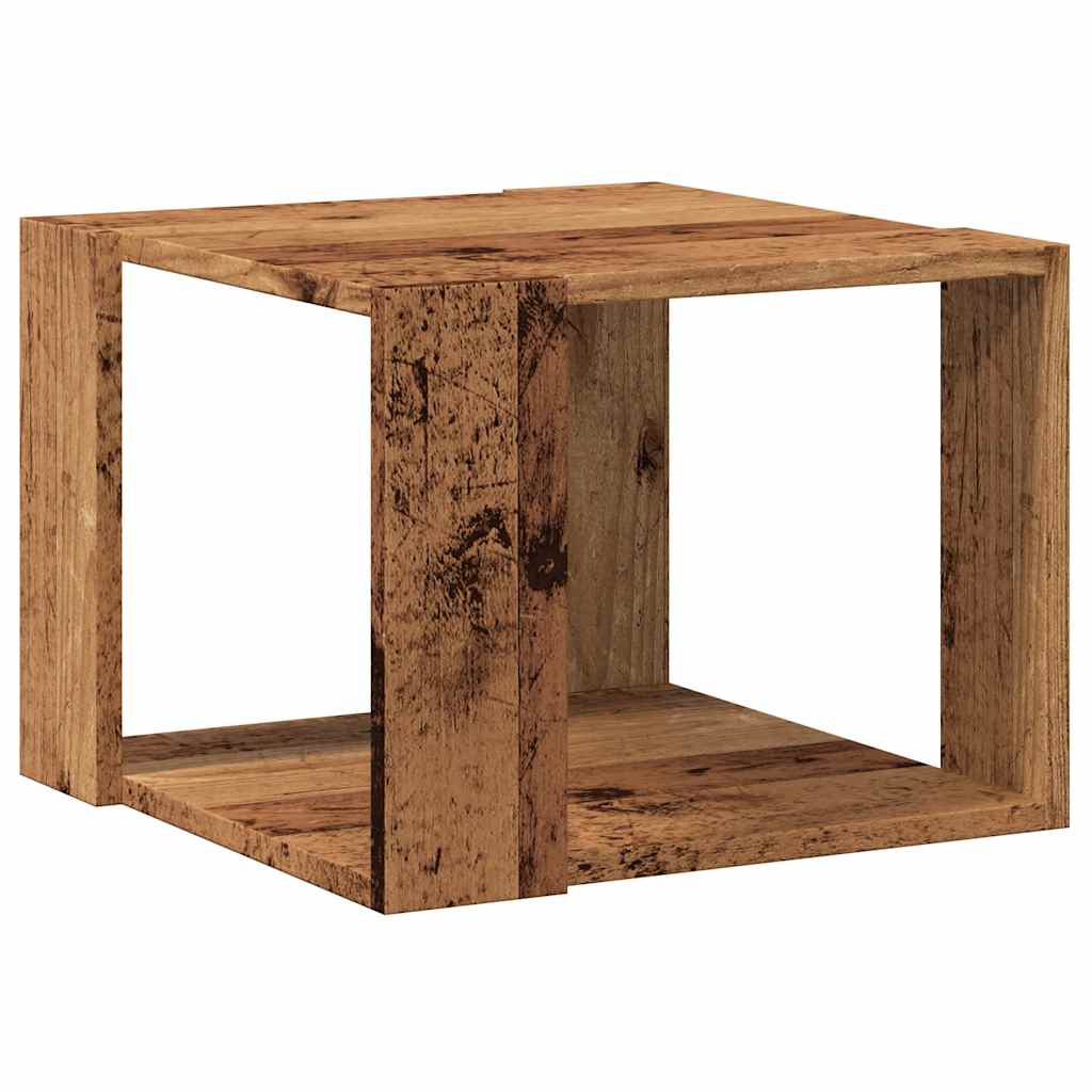 Stol za kavu staro drvo 40x40x30 cm konstruirano drvo