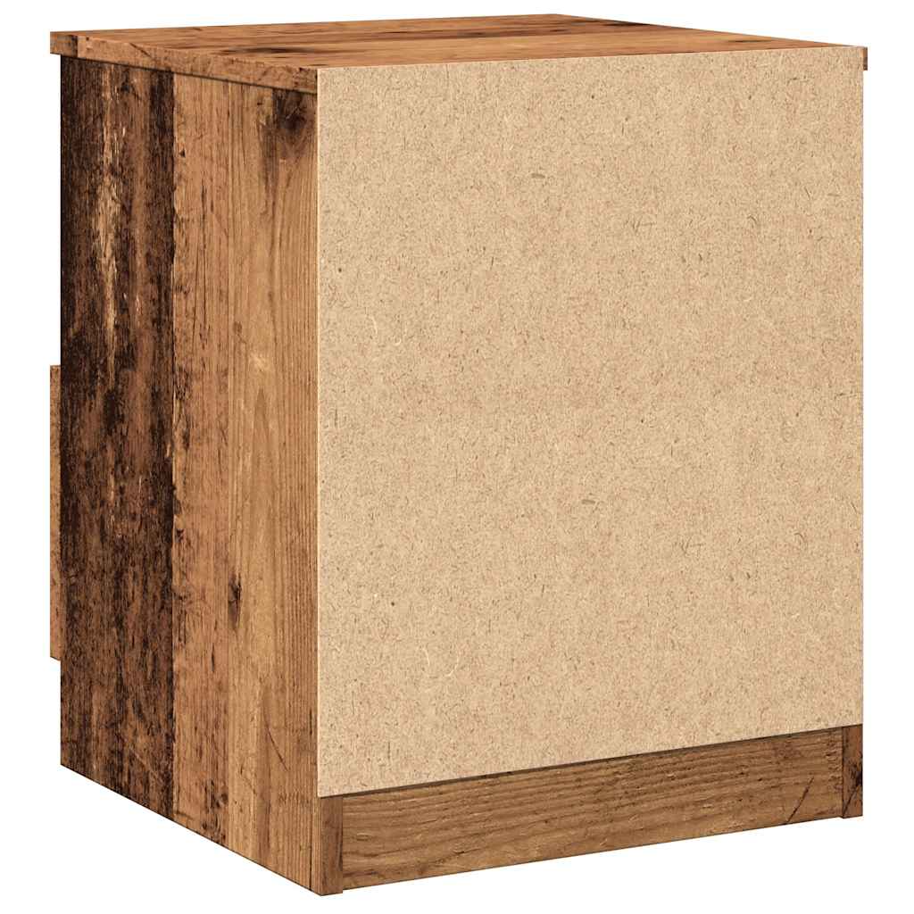 Noćni ormarići 2 kom Staro drvo 40x40x50 cm Konstruirano drvo