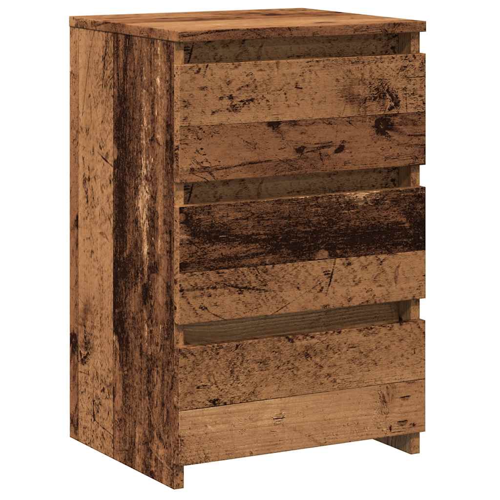 Noćni ormarić staro drvo 40x35x62,5 cm konstruirano drvo