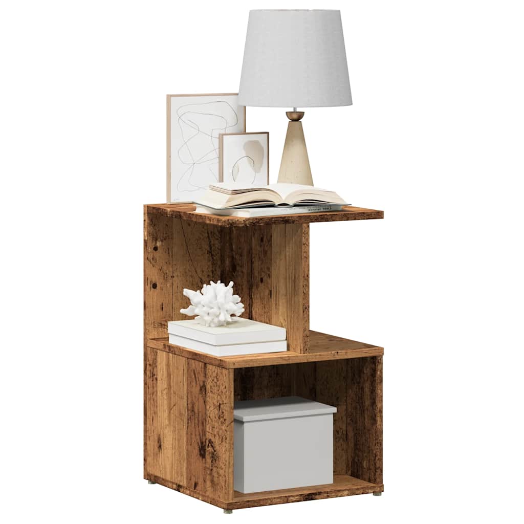 Noćni ormarići 2 kom Staro drvo 35x35x55 cm Konstruirano drvo