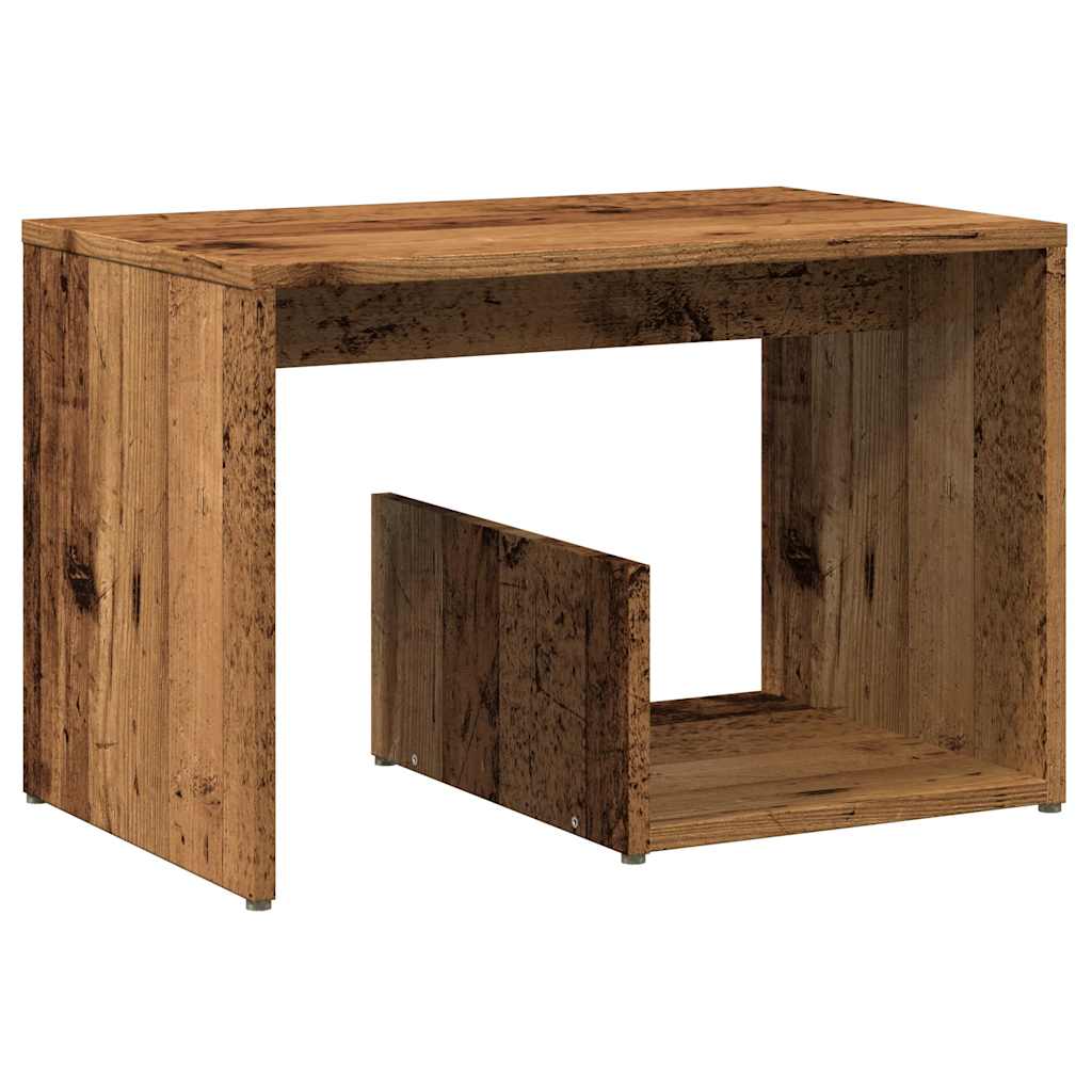 Pomoćni stol staro drvo 59x36x38 cm konstruirano drvo