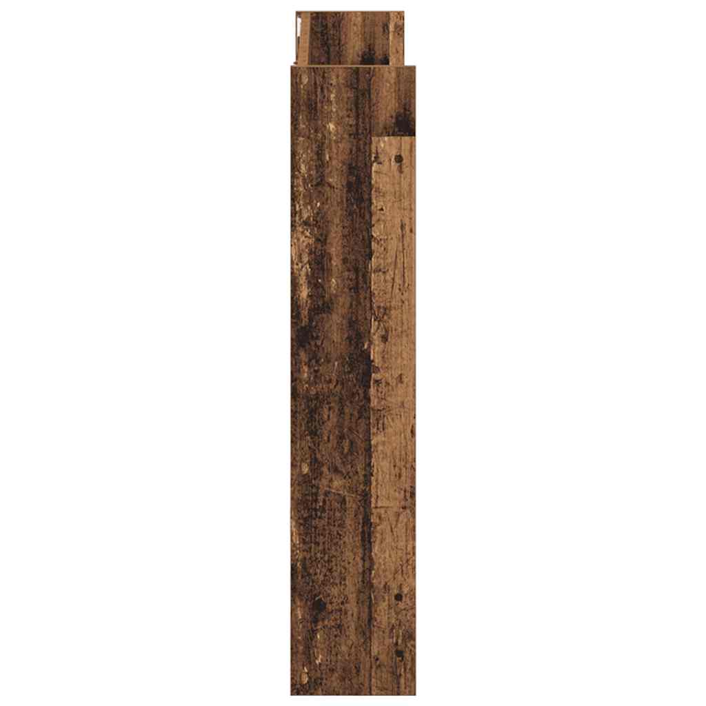Zidni ormarić za cipele staro drvo 80x18x90cm konstruirano drvo