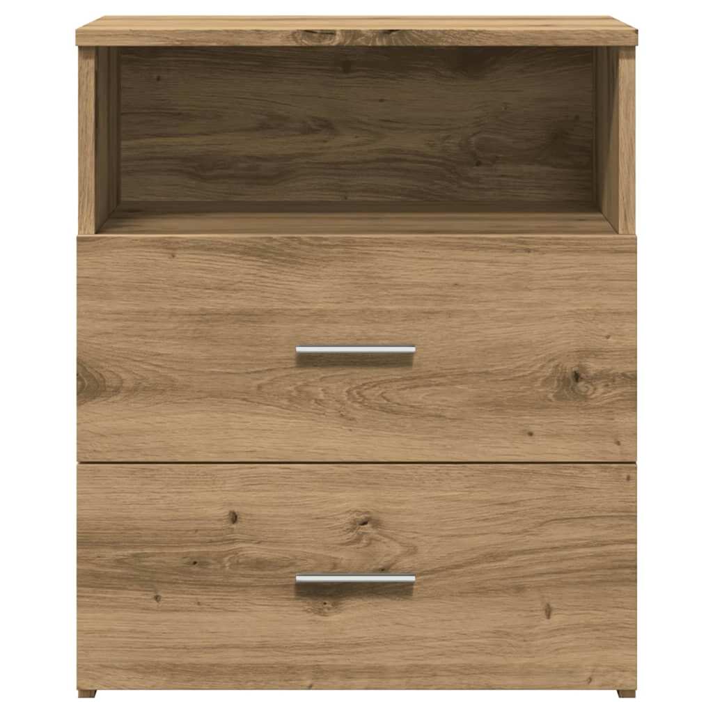 Noćni ormarići 2 kom boja hrasta 50x32x60 cm konstruirano drvo