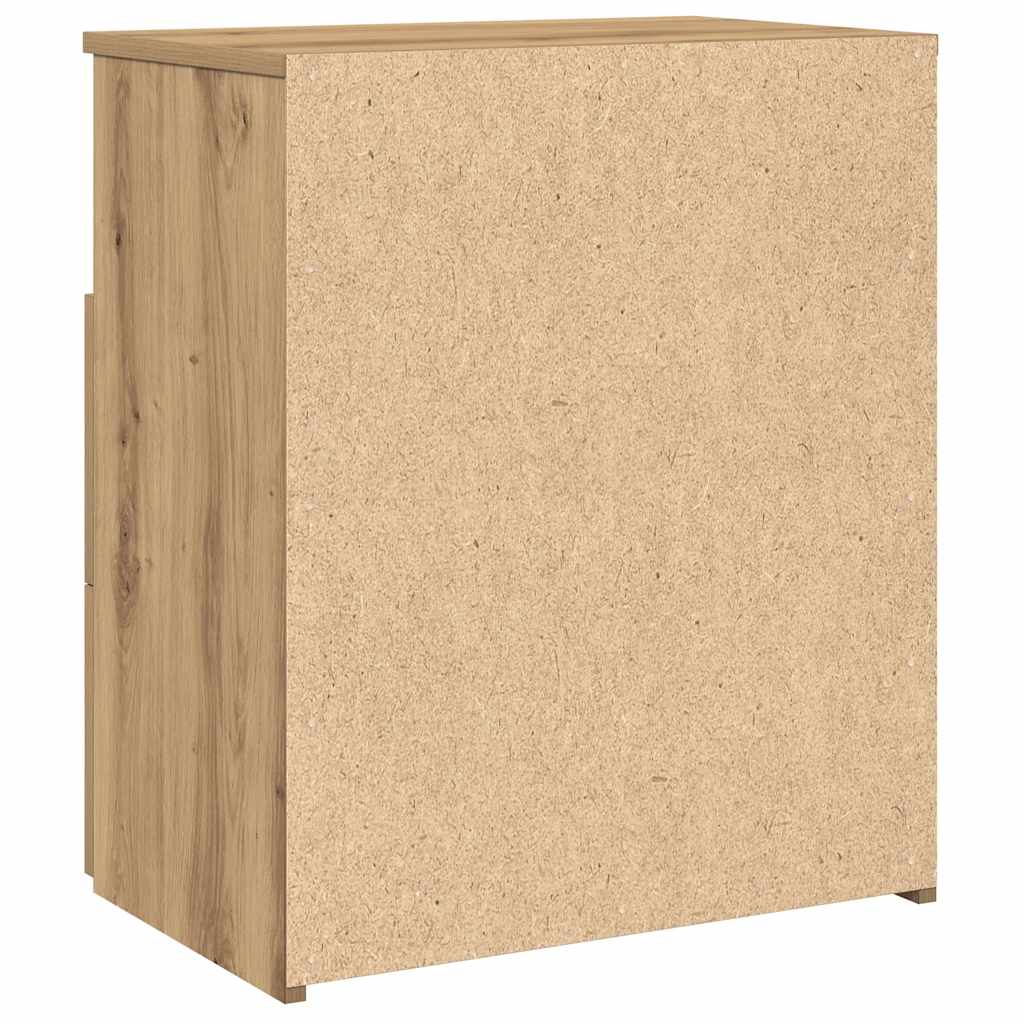 Noćni ormarići 2 kom boja hrasta 50x32x60 cm konstruirano drvo