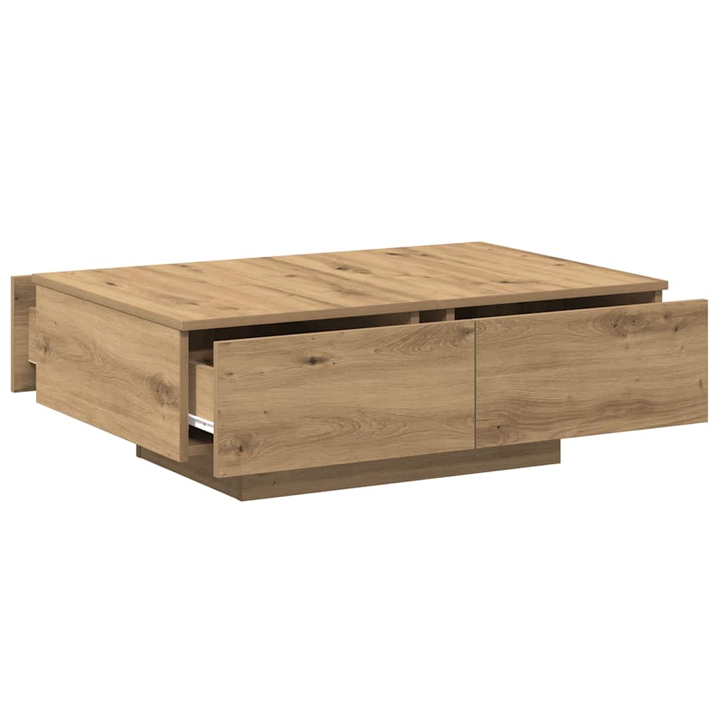 Stol za kavu Artisan hrast 90x60x31 cm Konstruirano drvo
