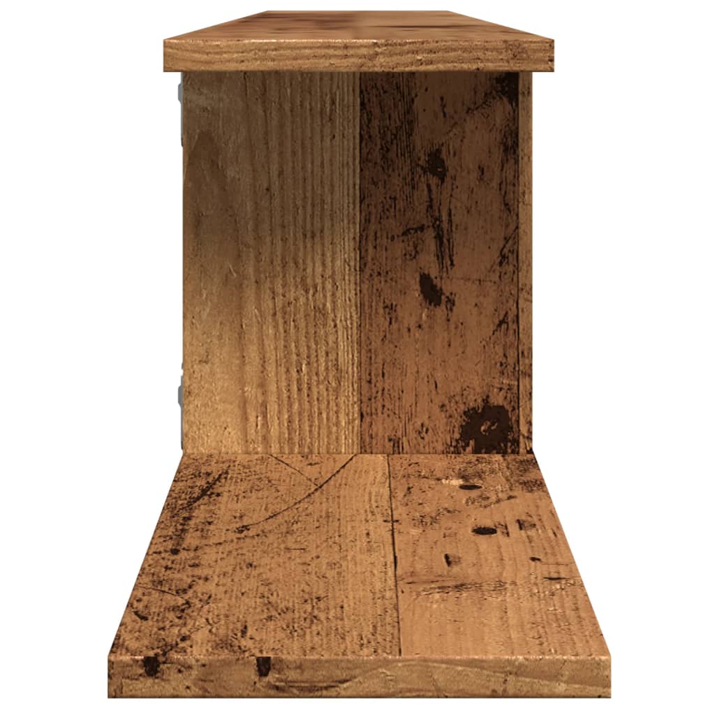 Zidna TV polica boja staro drvo 125x18x23 cm konstruirano drvo