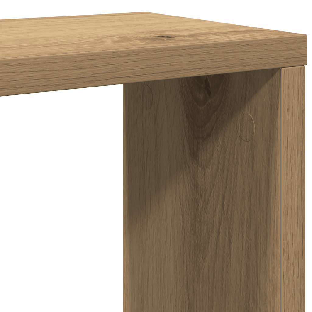 Kockaste zidne police 2 kom boja hrasta 30x15x30 cm drvene