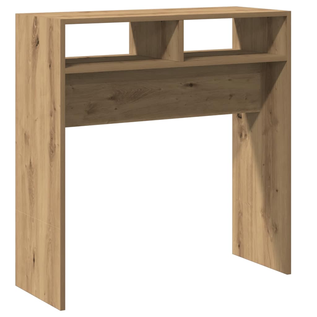 konzolni stol Artisan hrast 78x30x80 cm konstruirano drvo