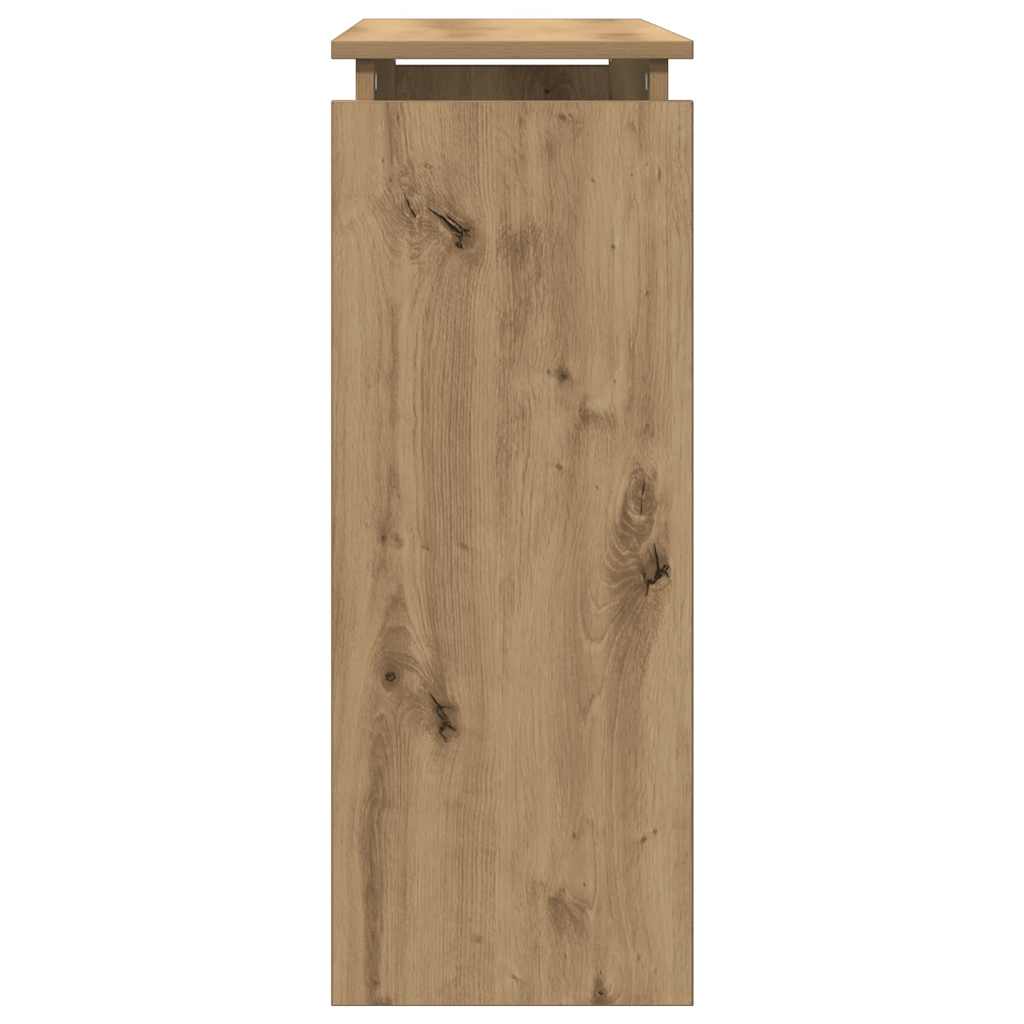 Konzolni stol Artisan hrast 80x30x80 cm konstruirano drvo