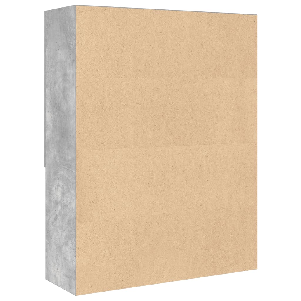Ormarić za perilicu rublja siva boja betona 70,5 x 25,5 x 90 cm