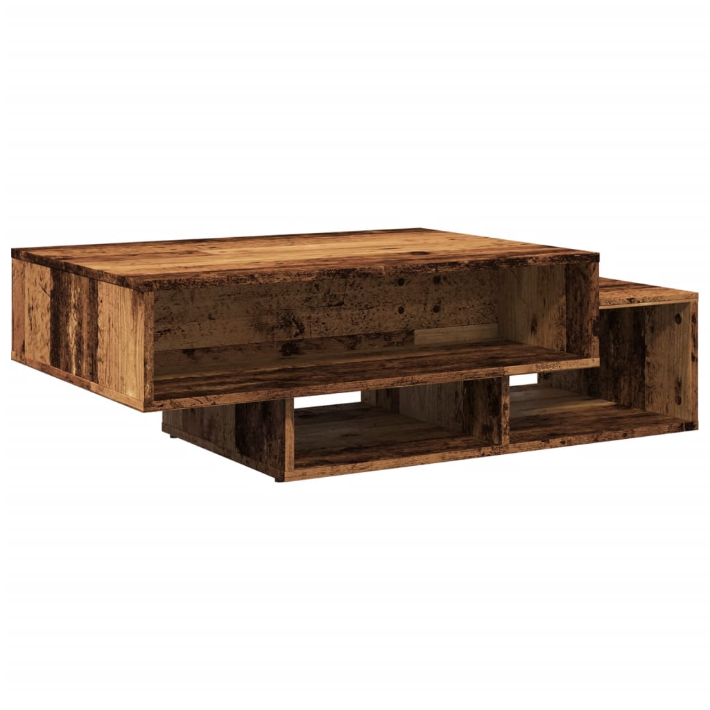 Stolić za kavu boja starog drva 105x55x32 cm konstruirano drvo